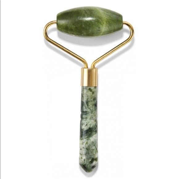 NWT Jade Facial Skincare Eye Face Roller Massage Tool Natural Stone - Picture 8 of 13